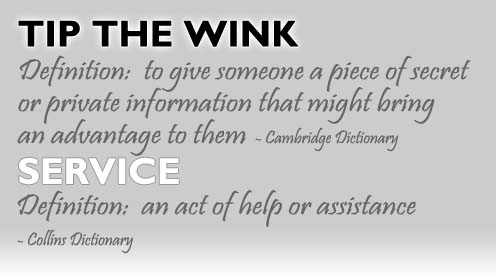 Tip the Wink design - services